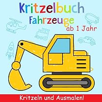 Kritzelbuch Für Kinder Ab 1 Jahr – 50 Motive, 21x21 Cm, Fördert Kreativität & Motorik
