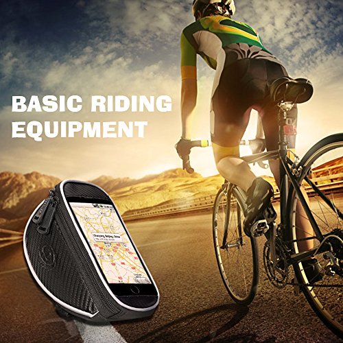 Fahrrad lenkertasche, Ubegood Handyhalter Fahrrad Tasche mit wasserdichte für iPhone 6s Plus/6 Plus/Samsung s7 edge andere bis zu 5,5 Zoll Smartphone - 7