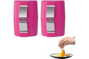 LERYVEO 2 Piezas Herramientas para Romper Huevos | Herramienta Separadora de Huevos Portátil | Herramienta Portátil para Abrir Huevos Fácil de Limpiar | Herramientas para Abridor de Cáscara de Huevo