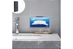 TFY Porta fazzoletti, supporto da parete da cucina compatibile con fazzoletti facciali e altre scatole di carta per tovaglioli, compatibile anche con altri dispositivi, nero