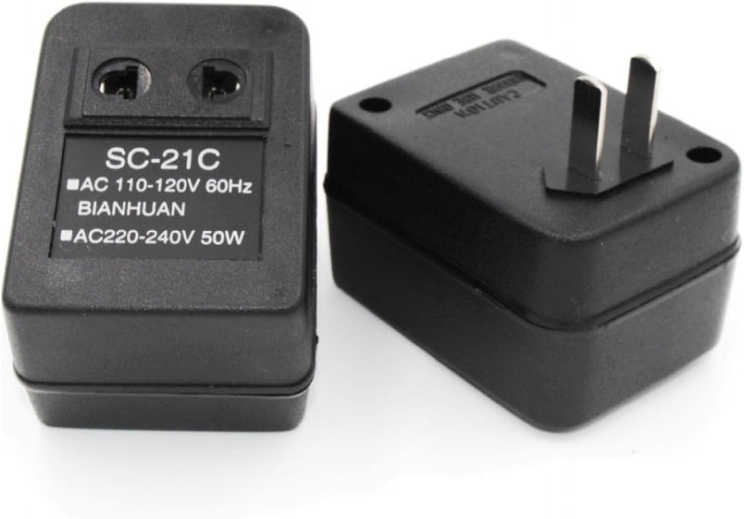 Convertidor De Voltaje De Potencia 110 V a 220 V, 5 W Adaptador De Enchufe De la UE, Convertidor Ascendente/Transformador De Vatios para Viajes, 2,56 X 1,77 X 1,57 Pulgadas