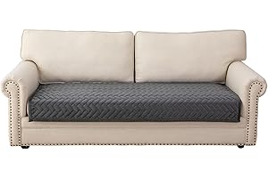 ‎EISMODRA Eismodra Sofa Überzug,Sofabezug 3 Sitzer,Anti-Rutsch-Couch für L Form Sofaschoner Chaiselongue Ecksofa 2 Sitzer Schonbezüge Wohnzimmer Sessel Hunde Haustiere,Dunkelgrau,90x160cm(nur 1 Stück)