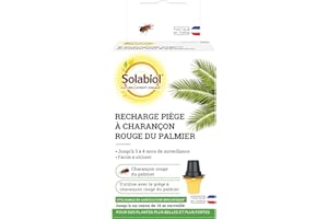 SOLABIOL Recharge pour Piège - Lutte Contre le Charançon Rouge du Palmier - Etui 1 Flasque - Utilisable en Agriculture Biologique - Fabriqué en France - SORECPALM