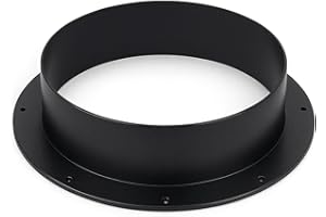 Weedness PVC Anschluss Flansch 300 mm für Lüftungsanlagen - Grow Anbau Lüfter Kupplung Indoor Belüftung Abluft