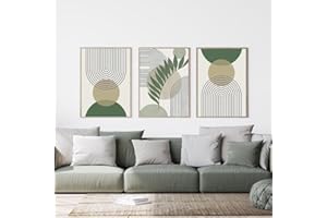 EPOKNQ Peinture d'art mural bohème, poster abstrait moderne pour chambre à coucher, salon, décoration murale, sans cadre (K5,30 x 40 cm x 3)