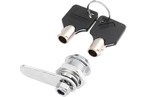 Hicello Cylinder rurowy zamek krzywkowy Ø 18 mm x 16/20/25/30 mm beczka 90 stopni 2 klucze do skrzynki pocztowej do użytku mieszkalnego szafka podnośnikowa loft zatrzask narzędzia infrastruktura