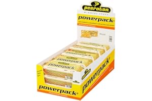 Peeroton Powerpack Bar Cereal – Vegetarian Instant Oats Oatmeal Fitness Bar without Sugar – Meal Replacement with Long-Lasting Energy Availability – Saturates and Strengthens, 15 x 70 g