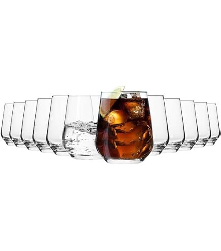 Set Bicchieri Vetro Disney Set 12 Bicchieri Mickey E Minnie H&H - Vetro Alta Qualità CL35 The Blogger Vetro Collezione Disney