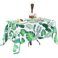 Eternal Beauty Palmblatt-Tischdecke – 132 X 178 Cm, Spritzwassergeschützt Für Terrasse, Garten & Party