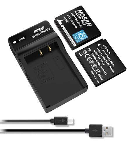 EXTENSILO 2x batteria compatibile con Fujifilm FinePix F60, F60fd, F550 EXR, F70, F600 EXR, F600EXR, F660EXR fotocamera (750mAh, 3,7V, Li-Ion