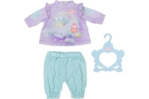 Baby Annabell Sweet Dreams Pijama - para muñecas Baby Annabell de hasta 43 cm - Incluye Pijama con Camiseta, Pantalones y Percha - Edad: 3+ años