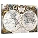 Produktbild Art Wandbild Antik Weltkarte circa 1499 Galerie verpackt Leinwand Art, 16 von 24