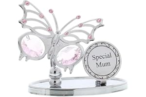 Crystocraft 'Special Mum' Swarovski Elements Butterfly Design Mum Gift