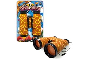 ExplorAvision - Jumelles Girafe de Deluxebase. Jumelles compactes et portables Safari pour les enfants. Jouets d'animaux de zoo pour garçons et filles. Jouets éducatifs pour l'exploration en plein air