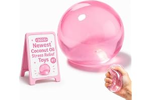 Kokosnötsolja squishy, stressboll med kokosolja, stressavlastning, formbar fidget sensorisk klämma, mjuk klämning, stresslind