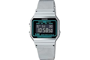 Casio Vintage retro budzik chronograf/bransoleta ze stali nierdzewnej A700WEMS-1BEF