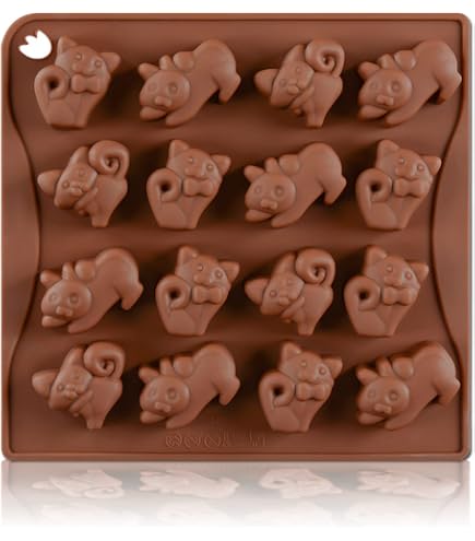 Moule En Silicone Chat Baroque - Pour Cupcakes, Chocolats, Bonbons, Pâte Polymère