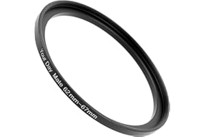 ‎YOUR DAY MATE Step Up pierścień, 1 sztuka, Ø 62 do 67 mm średnicy, ultra cienki design, z aluminium, do obiektywu Ø 62 mm i filtra Ø 67 mm, adapter do filtra kamery, adapter filtra, pierścień obiektywu Stepup