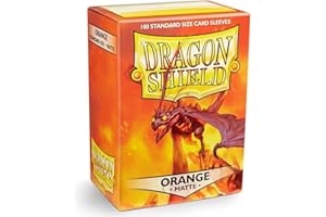 Arcane Tinmen ApS ART11013 Dragon Shield Sleeves Matte Orange Card Game