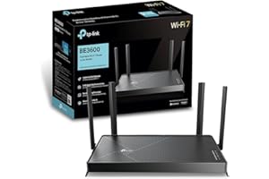 TP-Link Archer BE3600 Routeur WiFi 7, Vitesse jusquà 3,6 Gbit/s, bi-Bande, 2 Ports 2.5G, USB 3.0, 4 antennes à Haute Performance, EasyMesh, WPA3, Contrôle Parental, Antivirus intégré