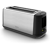 Tefal Subito, Toaster 2 Extra Long Slots, 7 Levels of Toasting | Heating Option 1 Slot, 1700W, Crumb Tray, Stop, Defrost and