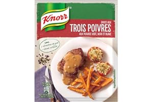 Knorr Sauce aux Trois Poivres aux Poivres Vert Noir et Blanc 32g (lot de 6)