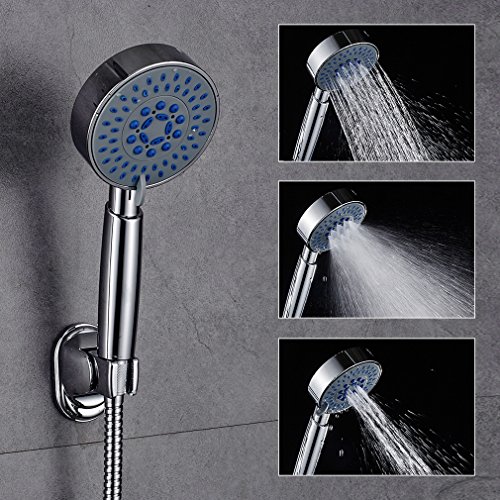 Badaccessoires von BONADE - ABS Handbrause mit Schlauch und Brausenhalter Duschkopf Duschbrause 3 Strahlarten