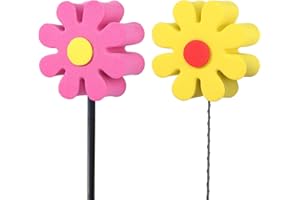 CAINCAY Sunflower Car Antenna Toppers, 2 Pcs Sunflower Car Aerial Ball Aerial Topper, Automobile Roof Decorative Antenna Hat Sunflower Car Aerial Ball Decorative Exterior Decoration for Vehicles