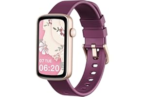 SHANG WING Orologio Smartwatch Donna Contapssi Fitness Piccolo Frequenza Cardiaca SpO2 Salute Donna Sfondo Personalizzabile Multisport Cronometro Notifiche Messaggi Android iOS Compatibile Viola