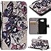 Produktbild xhd-casos von Mobiltelefonen PU Leder Folio Flip Case Wallet Stand Cover 3d Glitter Tapete Design Schutzhülle für Samsung Galaxy A3 2016 A310