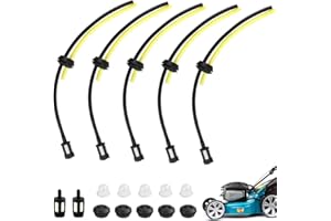 DURANTEY 5 Stück Benzinschlauch Freischneider Universal Kraftstoffschlauch/Benzinschlauch Motorsense 3.5MM Innendurchmesser Kraftstofffilter Motorsense Ersatz Motorsense Benzinfilter für Rasentrimmer