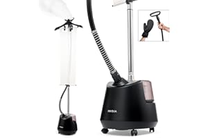 Fridja Fer à vapeur f1200 Pro - Puissance 2200 W - Réservoir 3 L et deux niveaux de vapeur - Vapeur rapide pour tous les tissus - Grande capacité - Finition noir mat