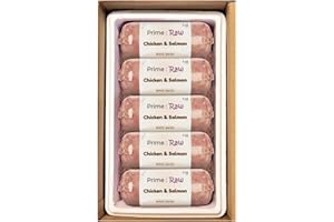 MOCO RAW DIRECT Prime Raw Frozen BARF Dog Food – 454g Rolls | 20 or 30 Rolls Pack | Premium Natural Barf Raw Diet | High-Protein, Grain-Free & Nutrient-Rich (30, Chicken & Salmon)