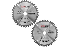 2 x tarcza do piły tarczowej Saxton TCT do drewna 160 mm x 20 mm do Festool TS55 Bosch Makita Pack A pasuje do pił 165 mm