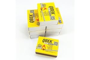 ASGRADO Cerillas para Cocina, 8 Cajas, 800 Unidades, 5,5 cm,Cerilla para Cocina, Barbacoa, Chimenea y Estufa