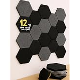 Beylini 12'li Akustik Panel Ke&ccedil;e Kendinden Yapışkanlı Duvar Kaplama Ses ve Isı Yalıtım Duvar Kaplama 10 mm Kalınlık 26x30 CM 