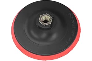 YOSOO HEALTH GEAR Okrągły talerz podporowy na rzep 125 mm jako zamiennik do tarczy szlifierki mimośrodowej, elastyczna płyta podporowa z trzpieniem gwintowanym, idealna do polerowania, polerowania i szlifowania tarcz