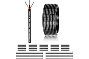 ENERJOUR 22 AWG 3x0,3mm² 3 Adriges Kabel 30 Meter, 3 adrig Draht aus verzinntem Kupfer, PVC 22AWG 3 adrig für DC 5V/12V/24V, LED Beleuchtung, Verlängerungskabel, Kfz usw, CE Zertifizierung