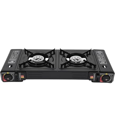 Pure 4Mountain Opvouwbare gaskoker voor camping, draagbaar 1-vlammig campingkooktoestel, outdoor gasfornuis, 2600 W, compact gasfornuis voor campingkeuken en trekking