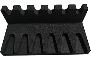 KUAIYIJU Supporto universale per pistola, rack in EVA a 6 slot, Nero, per armadietti, casseforti e aree espositive