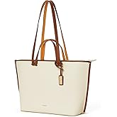 MOKOBARA The Belle Tote Vegan Leather Solid Oversized Tote Bag for Women (Coconut Cream 3.0, White)