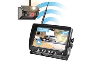 BGoodVision Cámara de visión trasera inalámbrica de 7', instalación en 2 minutos, cámara de visión trasera impermeable para coche, 1080P, visión nocturna IP69, cámara de visión trasera magnética