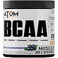 Asitis Nutrition Atom Bcaa Powder 250G With L-Arginine, L-Carnitine, L-Citrulline For Energy Burst & Athletic Performance | Blueberry Classic Flavor, 1 count, 25 servings