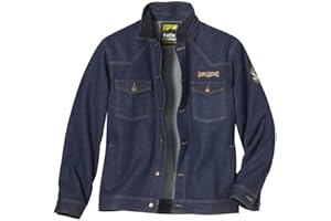 ATLAS FOR MEN - Chaqueta Vaquera Hombre - Cazadora Estilo Motero - Ideal para la primavera - Disponibles en Tallas Grandes de la M a la 5XL