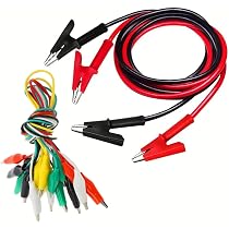 Unique Bargains Double-ended Test Leads Alligator Crocodile Clip Jumper Wire 40cm Unique Bargains Double-ended Test Leads Alligator Crocodile Clip Jumper Wire 40cm
