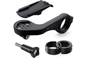 TUSITA Extended Front Bicycle Mount Compatible with Garmin Handdevices, Edge GPS Computer - Bicycle Handlebar 25.4 mm 31.8 mm