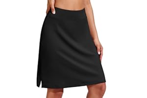 PINSPARK Falda pantalón de Mujer 20" hasta la Rodilla Falda pantalón de Tenis Deportiva Falda de Golf Larga con Bolsillos Faldas modestas