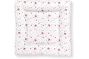 Bianconiglio Kids ® FLAFFI: Il Materassino Cambio Bimbo Sicuro e di Qualità per Lavatrice e Superfici Piane, 60 x 60 cm, Realizzato in Italia con 4 Bordi Alti per un Contenimento Ottimale