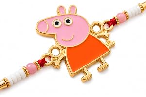 Aksharveda Cartoon Character Rakhi for Little Brother & Young Adults | Fun Comic & Animated Designer Rakhi for Brother, Bhai & Bhaiya | Raksha Bandhan Sacred Thread fr Younger Bro | Festive Gift
