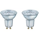 Osram LED Base PAR16 Reflektorlampe, mit GU10-Sockel, nicht dimmbar, 3.6 W Ersetzt 50 Watt, 36° Ausstrahlungswinkel, Warmweiß